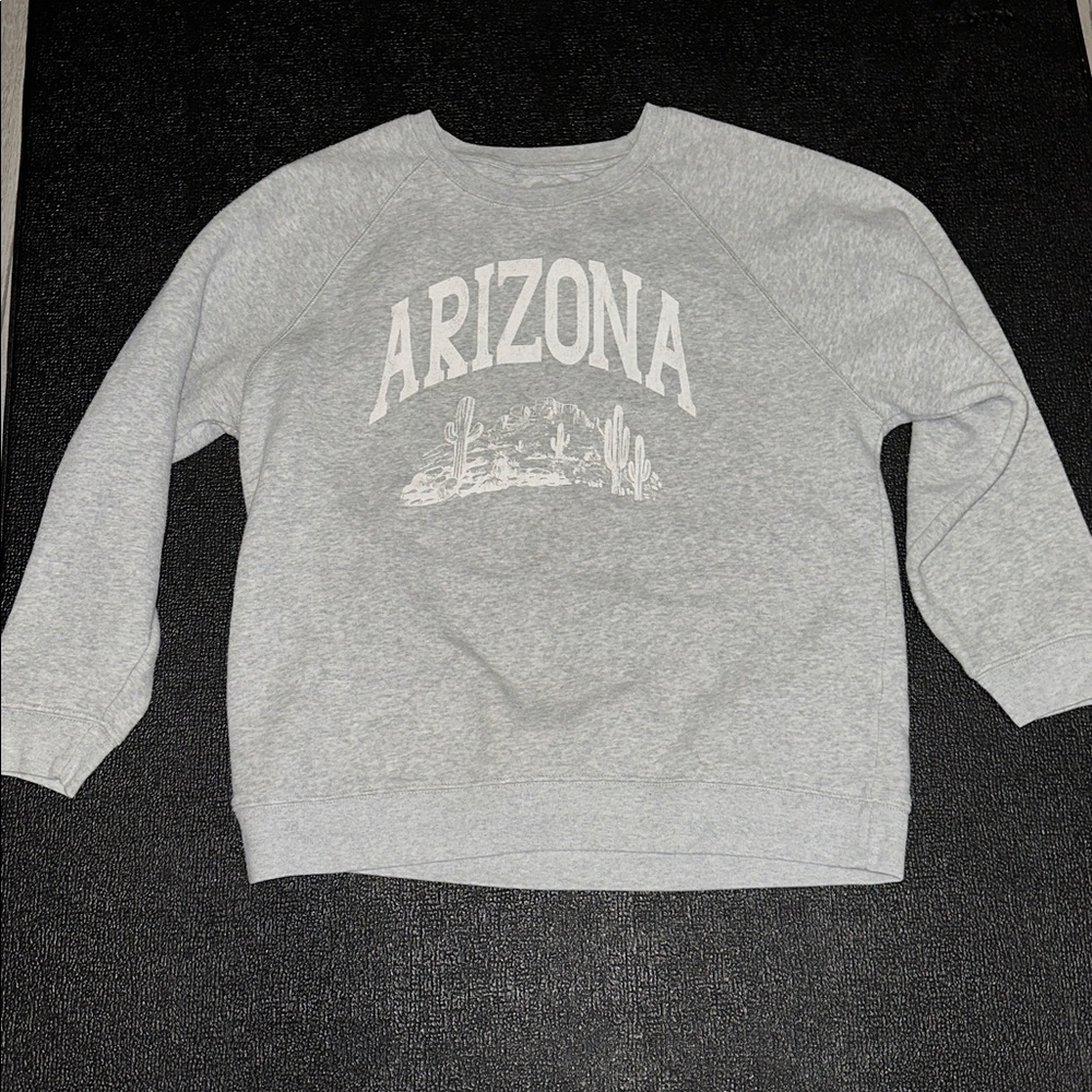 Y2K Gray Arizona Sweatshirt size medium - Picture 1 of 5